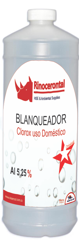 Blanqueador Clorox uso Doméstico
